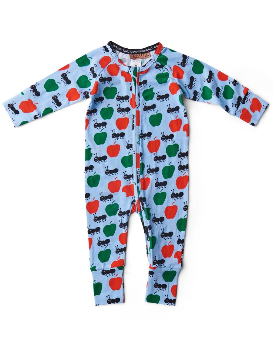 Apparel Kip&Co Baby Pjs | Ants Pants Organic Long Sleeve Zip Romper