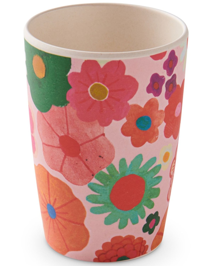 Homewares Kip&Co Bamboo Melamine | Flower Bed Kids Cup 2P Set