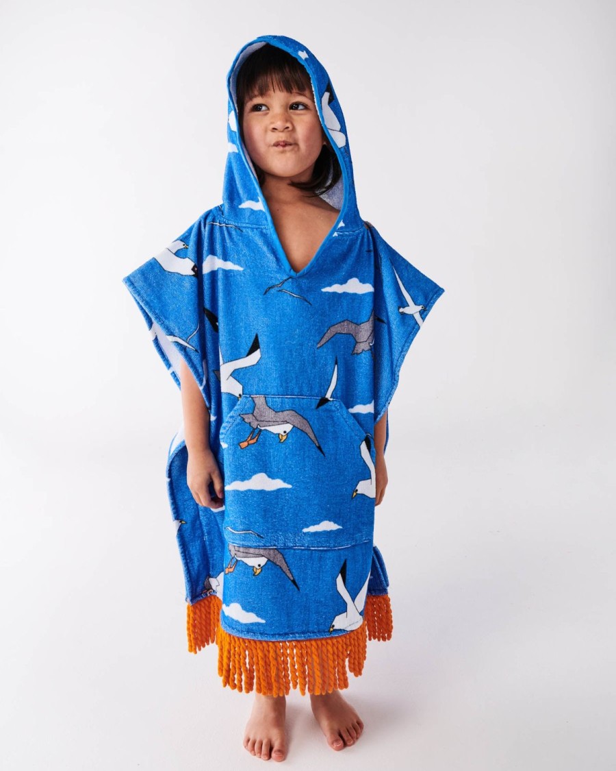 Apparel Kip&Co Swimwear | Gulls Kids Terry Poncho