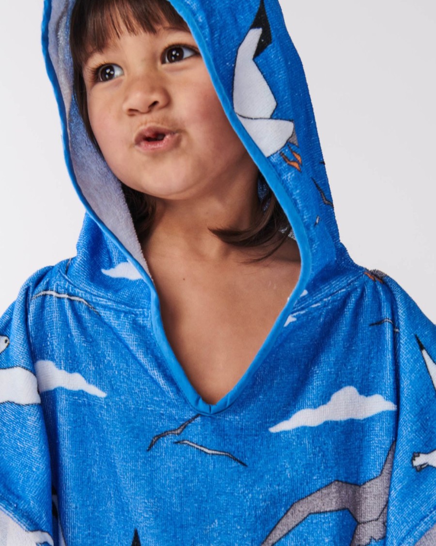 Apparel Kip&Co Swimwear | Gulls Kids Terry Poncho