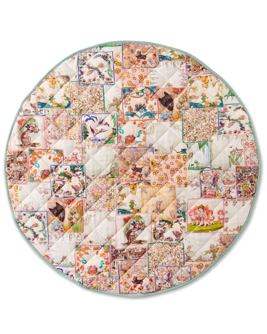 Baby Kip&Co Play Mats | Kip&Co X May Gibbs Patches For May Organic Cotton Quilted Play Mat