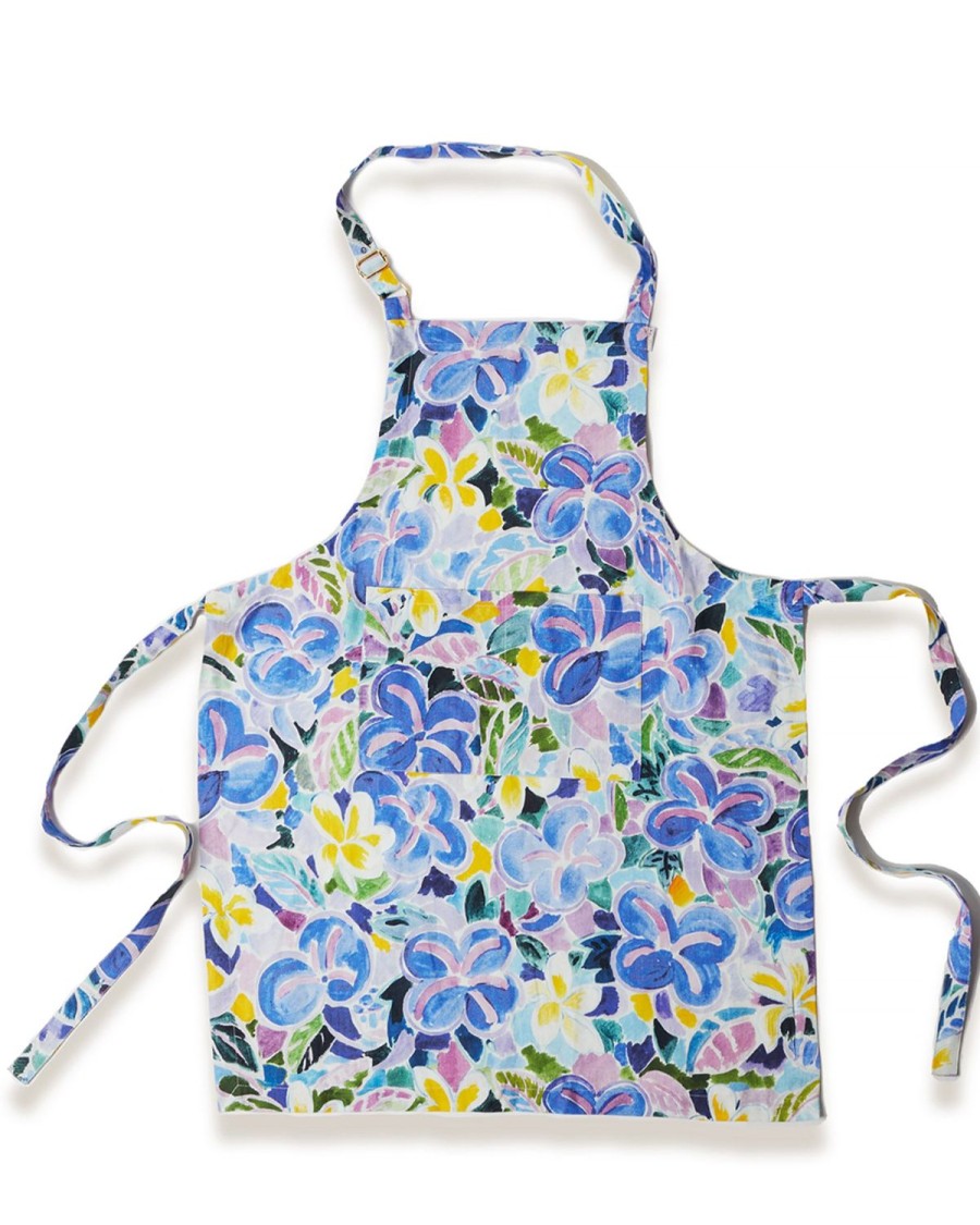 Homewares Kip&Co Aprons, Tea Towels & Mitts | Kip&Co X Ken Done Frangipani Linen Apron