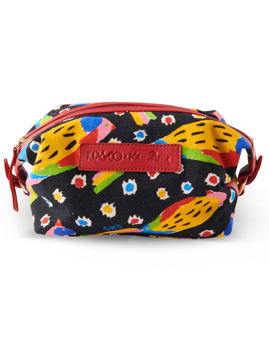 Homewares Kip&Co Toiletry Bags & Cases | Kip&Co X Ken Done Parrot Party Toiletry Bag