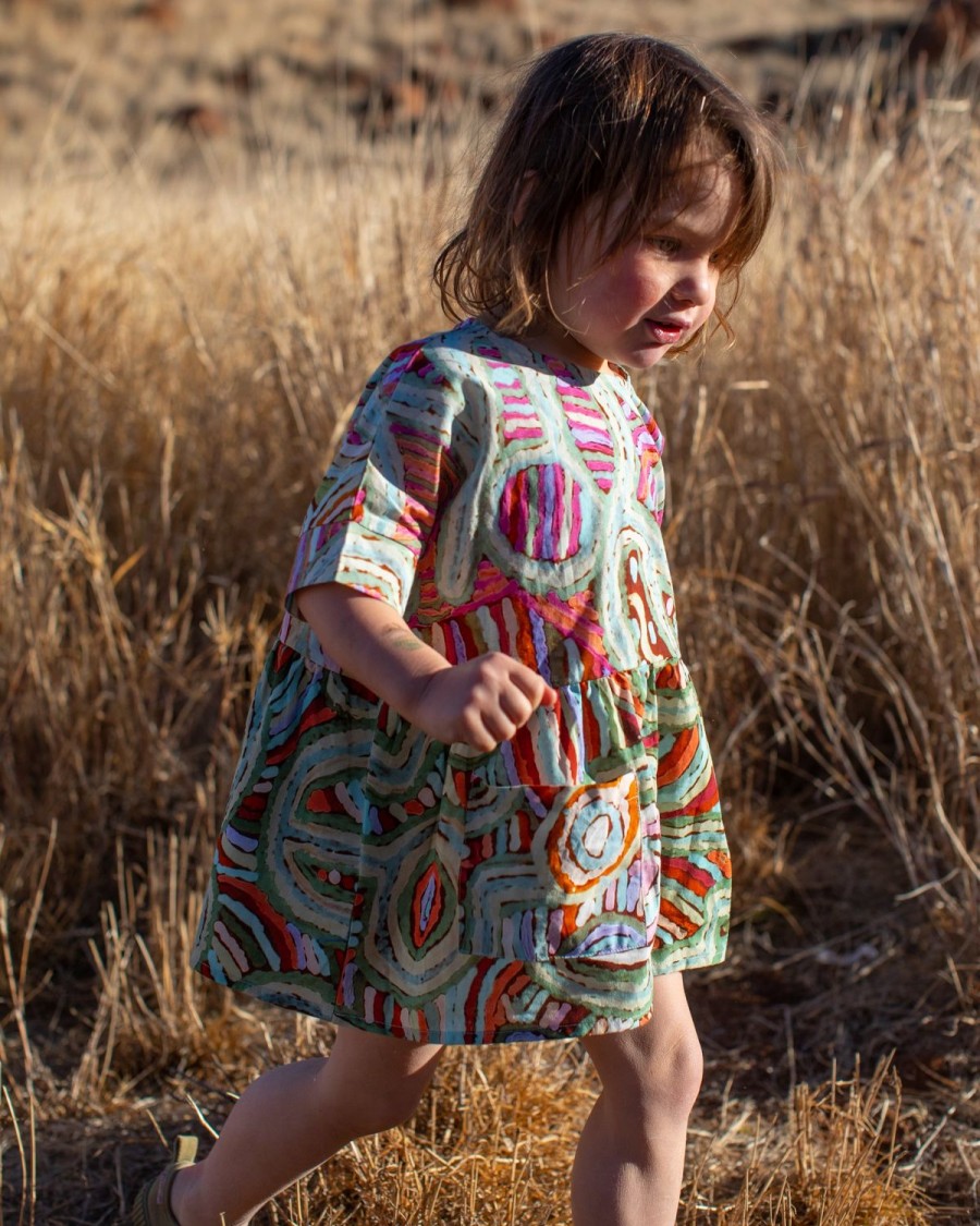 Apparel Kip&Co Dresses & Jumpsuits | Ngayuku Ngura Cotton Play Dress