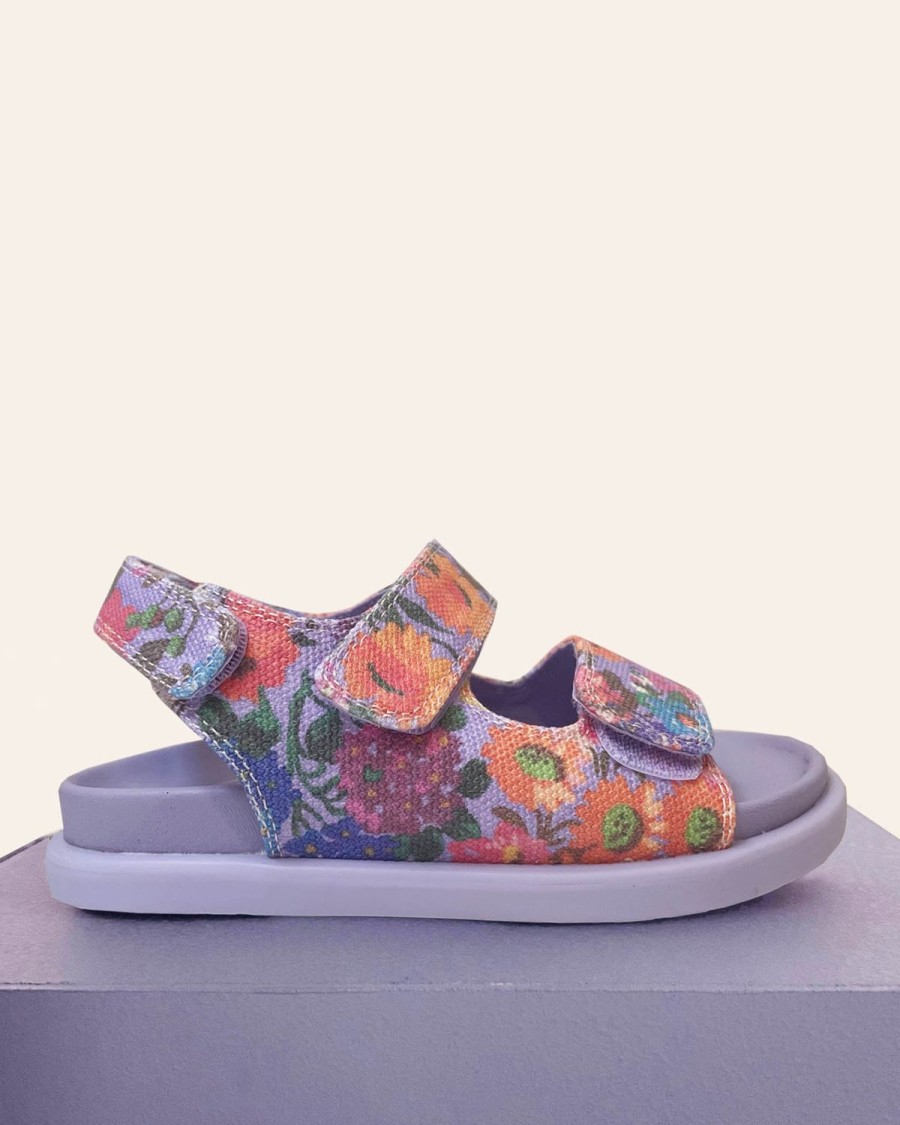 Kid Kip&Co | Piccolini X Kip&Co Forever Floral Lilac Sandal