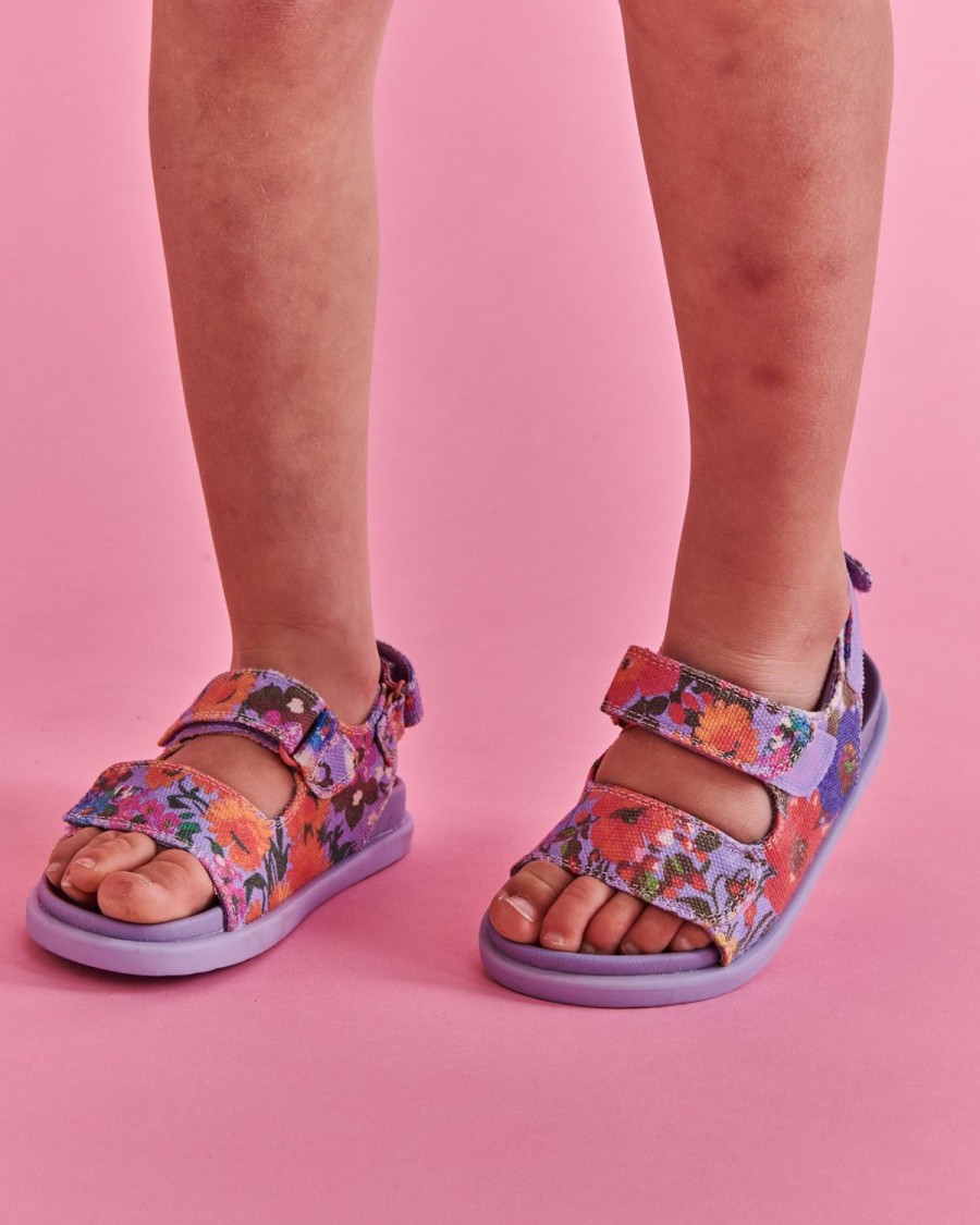 Kid Kip&Co | Piccolini X Kip&Co Forever Floral Lilac Sandal