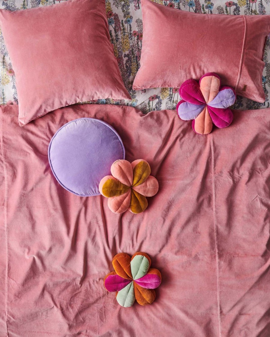 Bedding Kip&Co European Pillowcases | Dusty Rose Velvet European Pillowcases