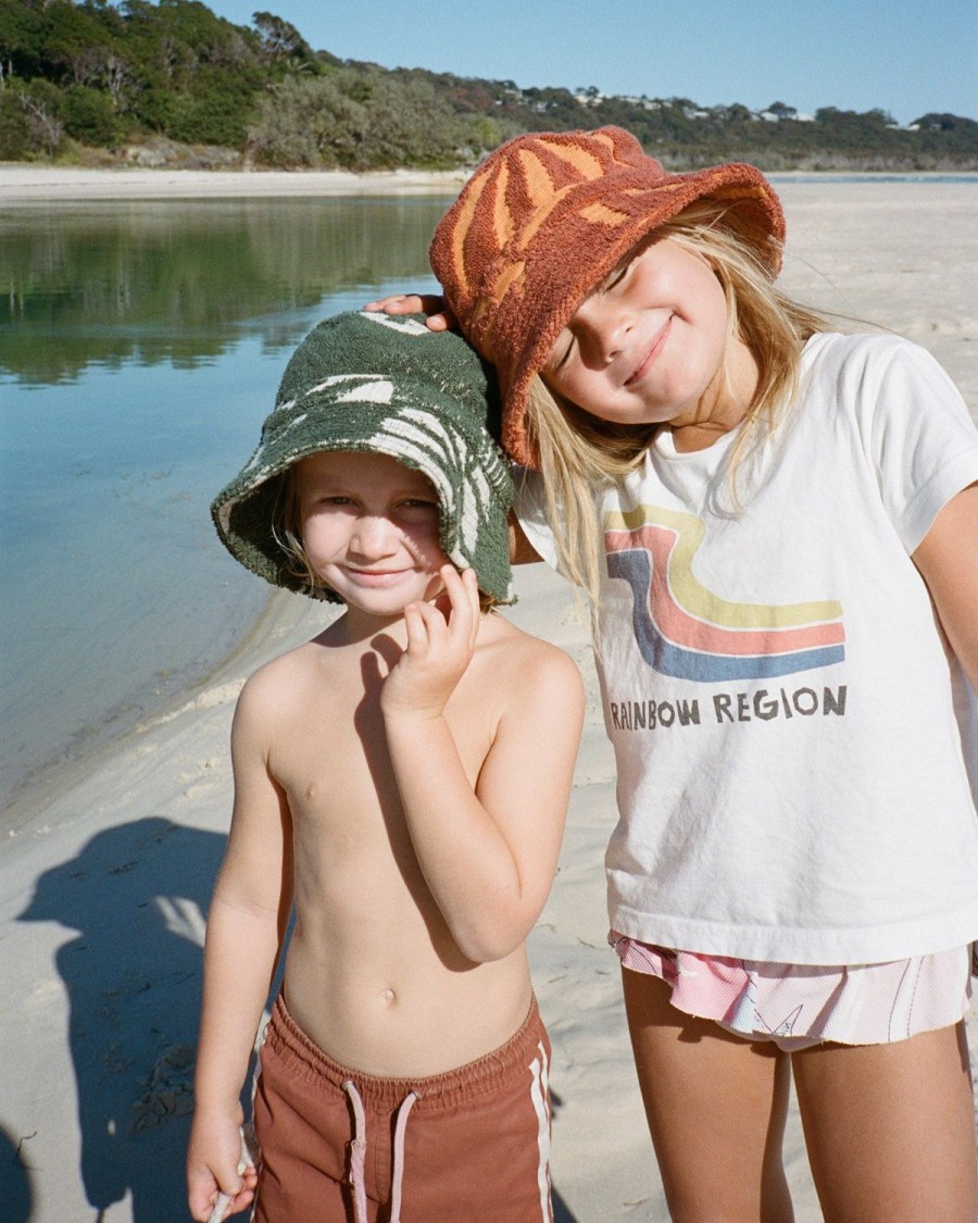 Apparel Kip&Co Accessories | Kip&Co X The Vista Daisy Terry Kid Bucket Hat