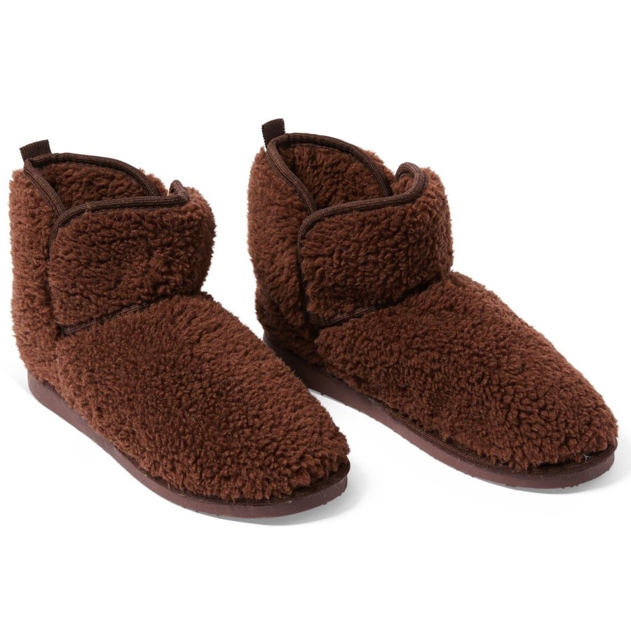 Apparel Kip&Co Adult Slippers & Boots | Burnt Toast Boucle Adult Boot