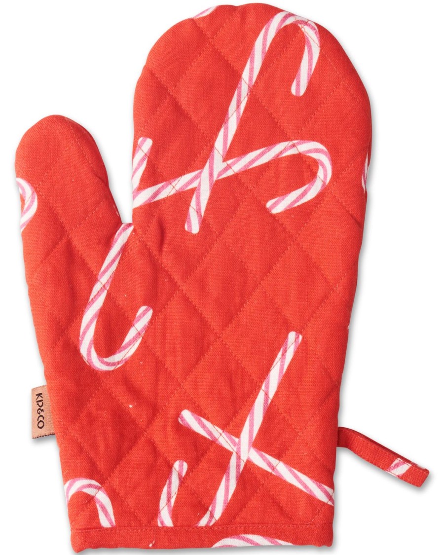 Homewares Kip&Co Table Linen | Candy Cane Red Oven Mitt