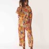 Apparel Kip&Co Bottoms | Forever Floral Honey Silk Pants