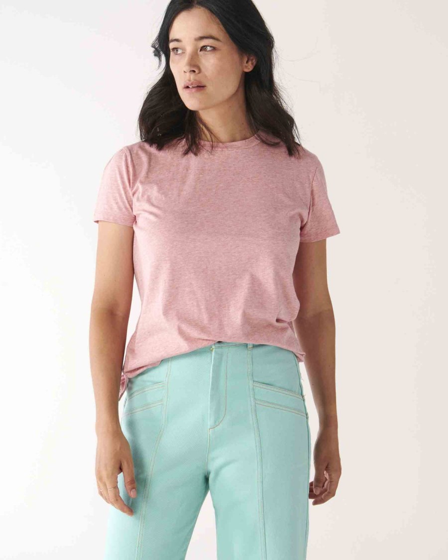 Apparel Kip&Co Tops | Coral Basic Tee