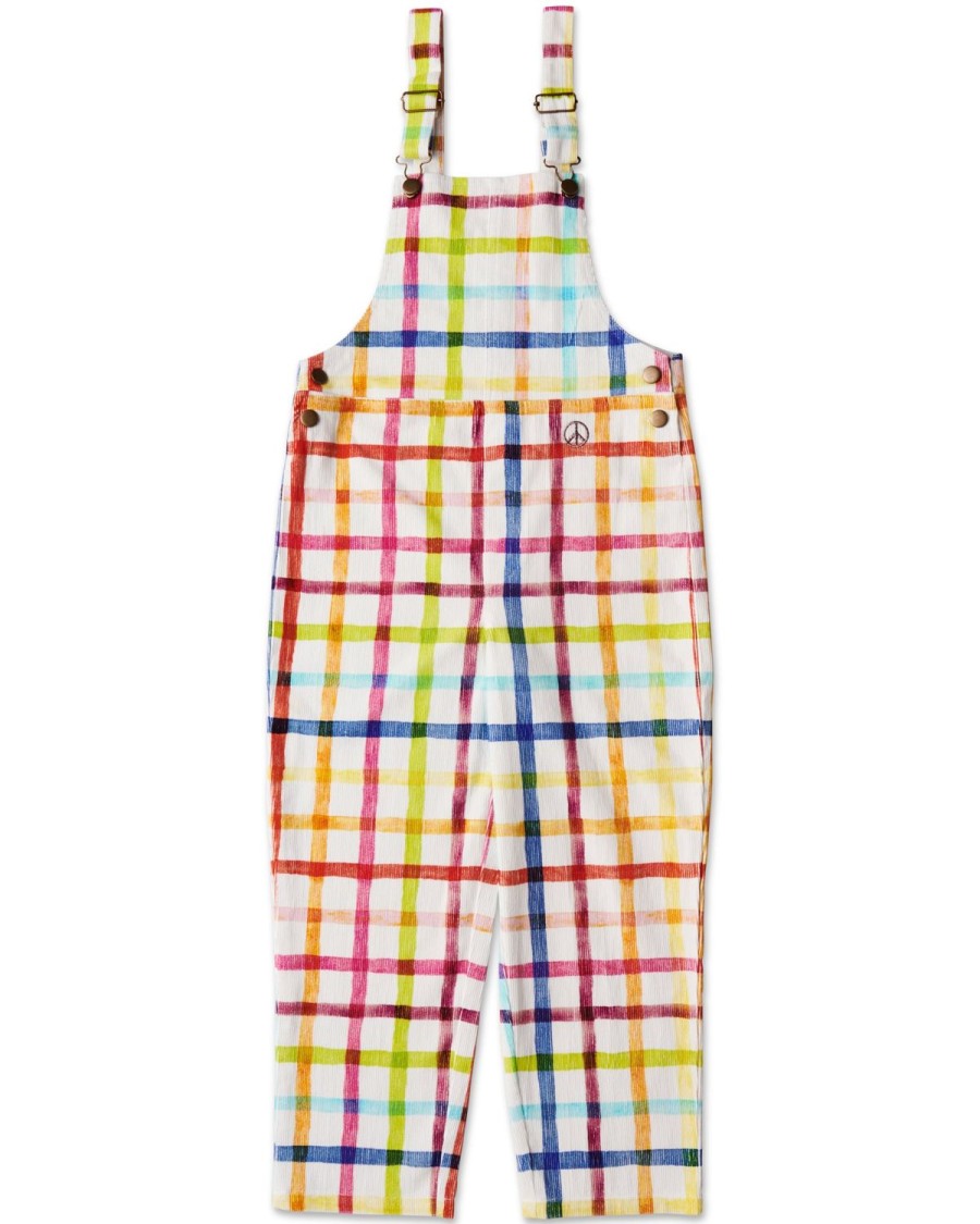 Apparel Kip&Co Dresses & Jumpsuits | Picnic Check Corduroy Overalls