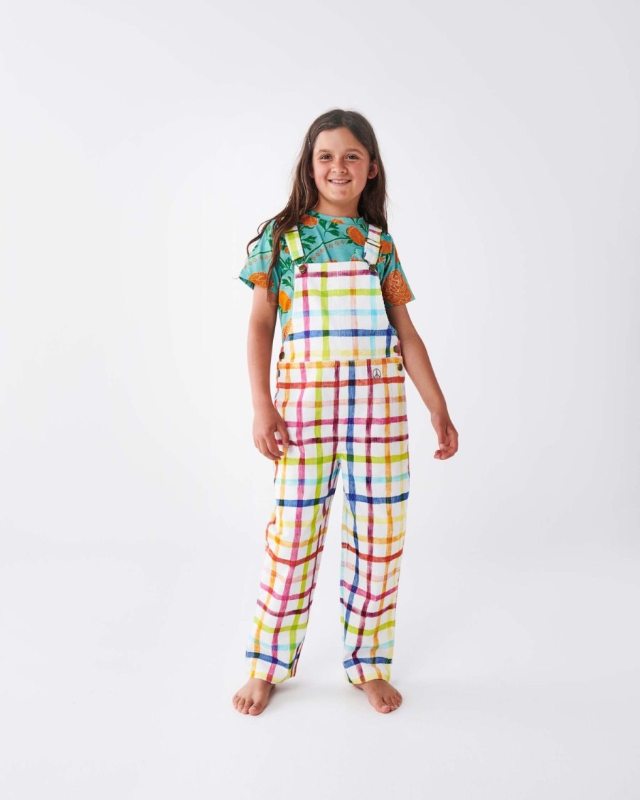 Apparel Kip&Co Dresses & Jumpsuits | Picnic Check Corduroy Overalls