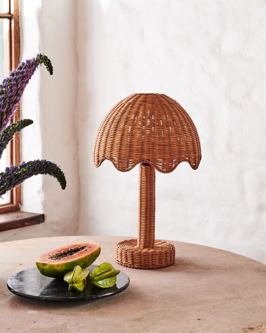 Homewares Kip&Co Lighting | The Parasol Rattan Lamp