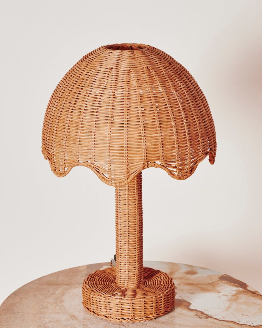 Homewares Kip&Co Lighting | The Parasol Rattan Lamp