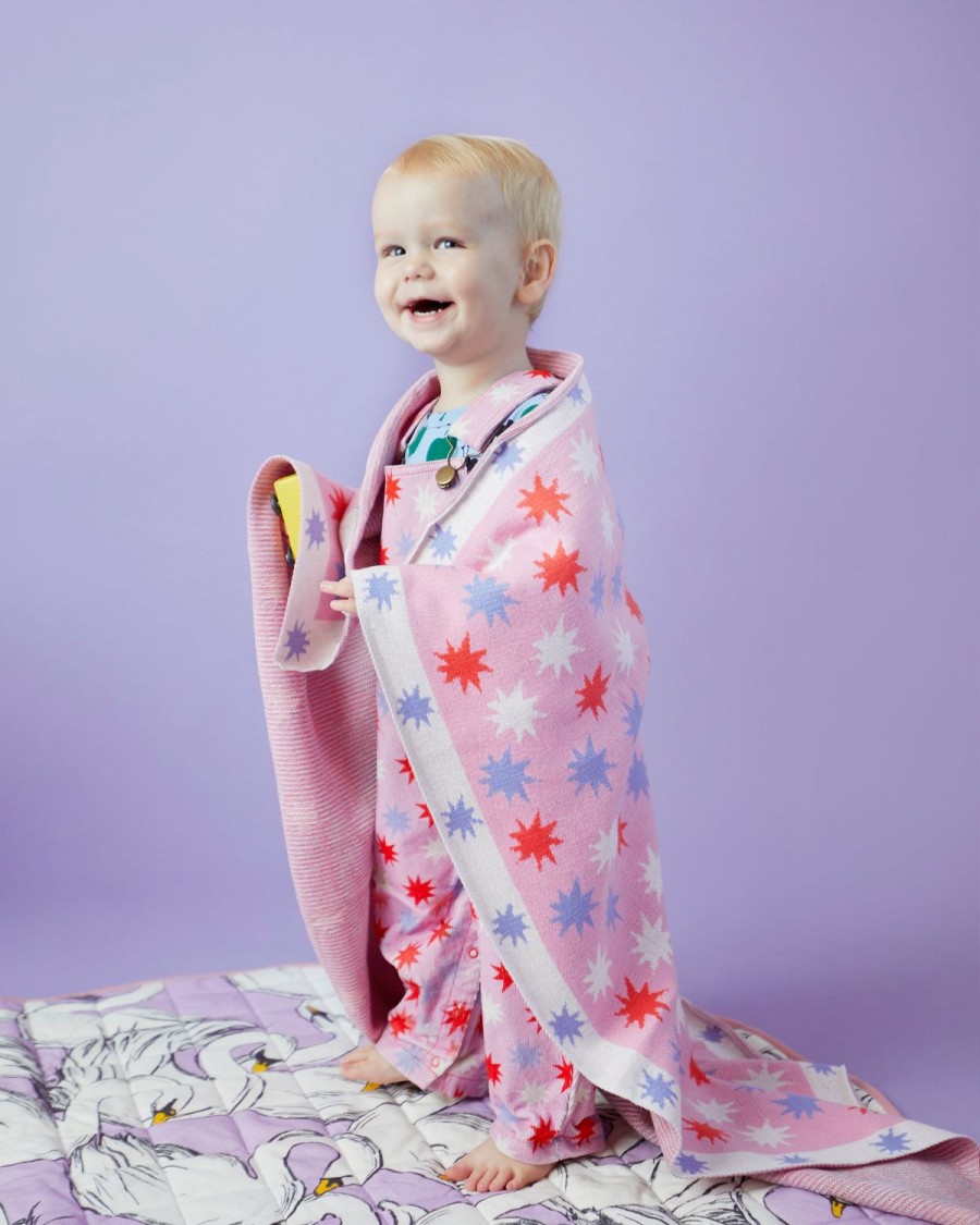 Bedding Kip&Co Blankets | Be A Star Cotton Knitted Blanket