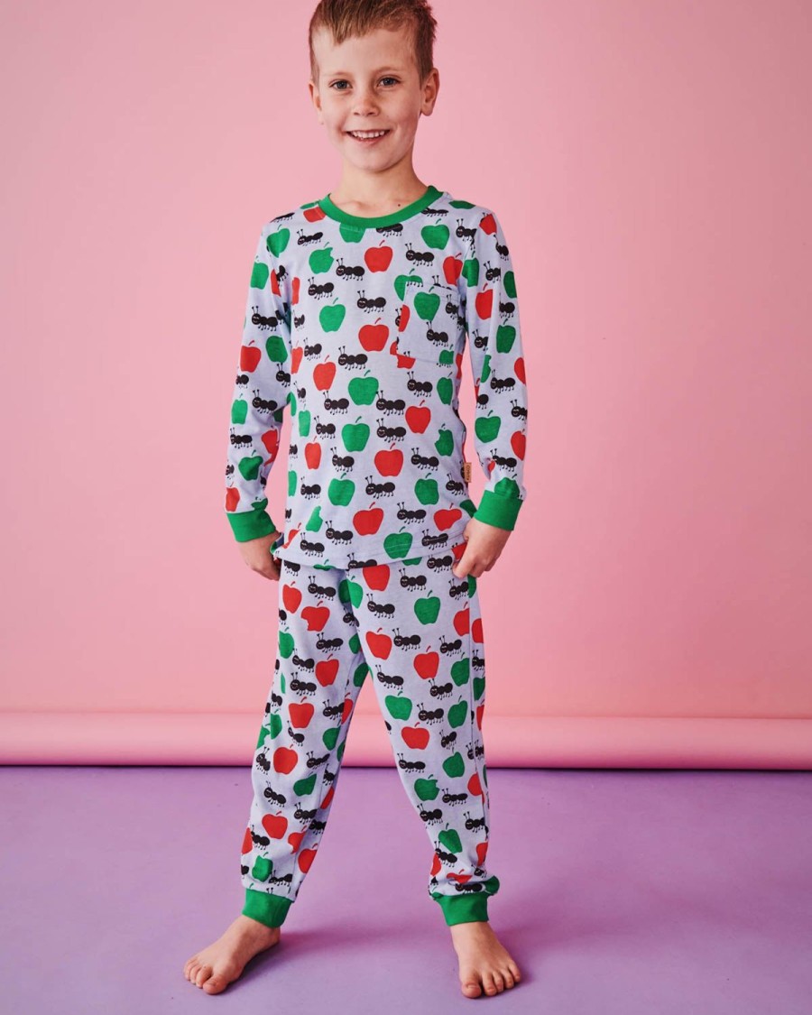 Apparel Kip&Co Kid'S Pjs | Ants Pants Organic Cotton Long Sleeve Top & Pant Pyjama Set