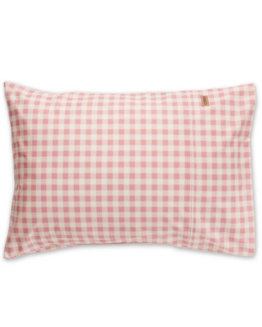 Bedding Kip&Co Pillowcases | Gingham Candy Organic Cotton Pillowcases