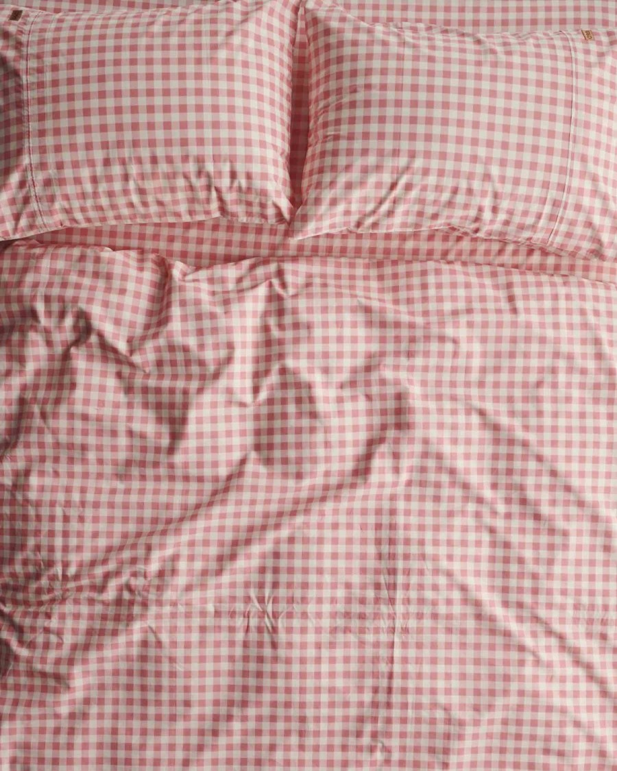 Bedding Kip&Co Pillowcases | Gingham Candy Organic Cotton Pillowcases