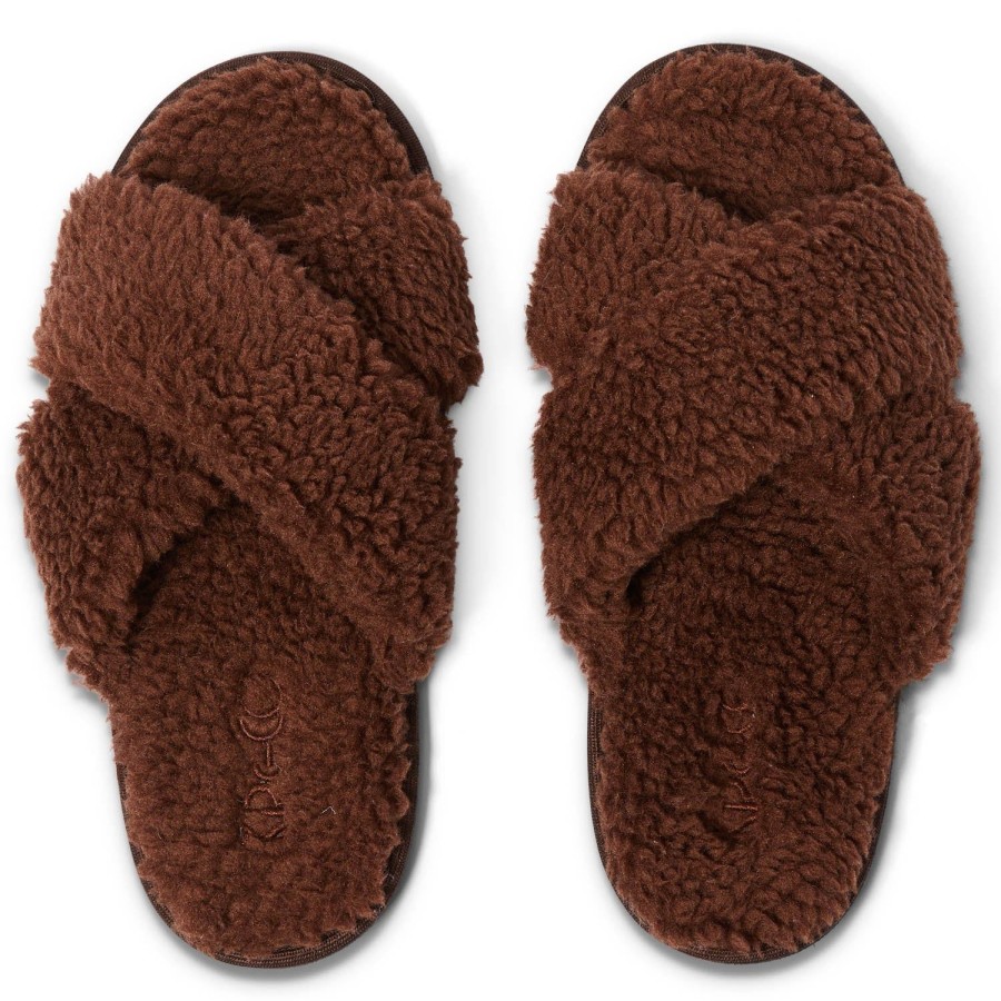 Apparel Kip&Co Adult Slippers & Boots | Burnt Toast Boucle Adult Slippers