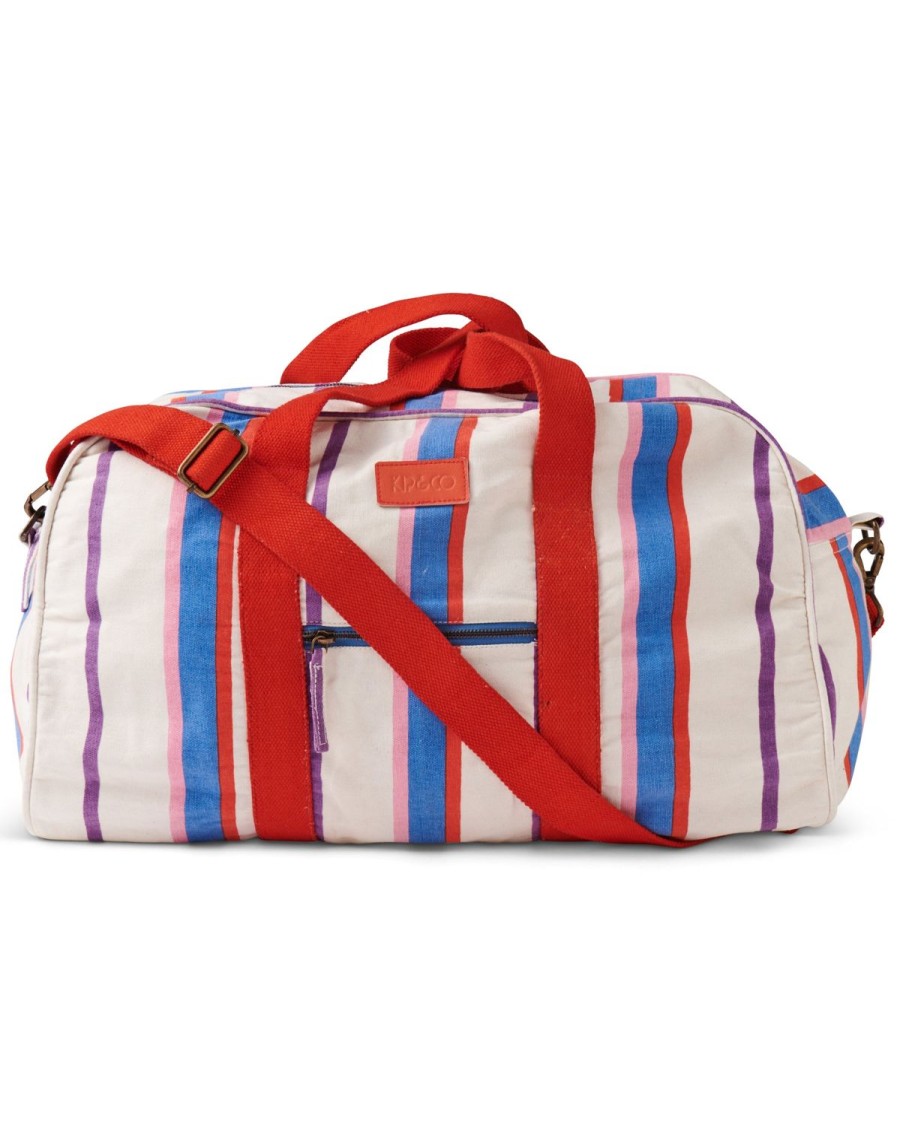 Apparel Kip&Co Duffle Bags | Maldives Stripe Duffle Bag