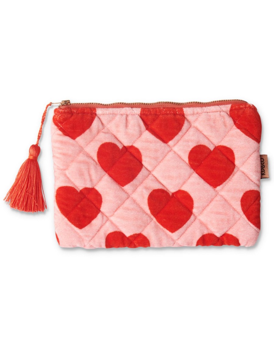 Homewares Kip&Co Cosmetic Purses | Sweetheart Velvet Cosmetics Purse