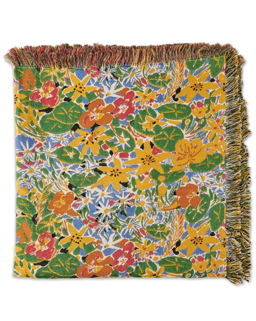 Bedding Kip&Co Bedspreads | Kip&Co X Ken Done Nasturtium Tapestry Blanket