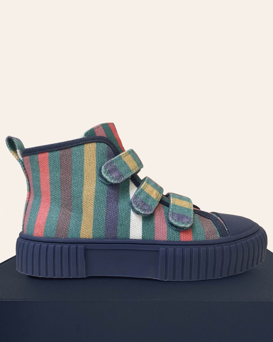 Kid Kip&Co | Piccolini X Kip&Co Big Stripe High Top Sneaker