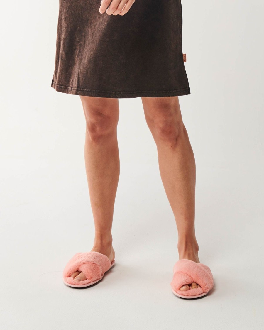 Apparel Kip&Co Adult Slippers & Boots | Blush Pink Adult Slippers