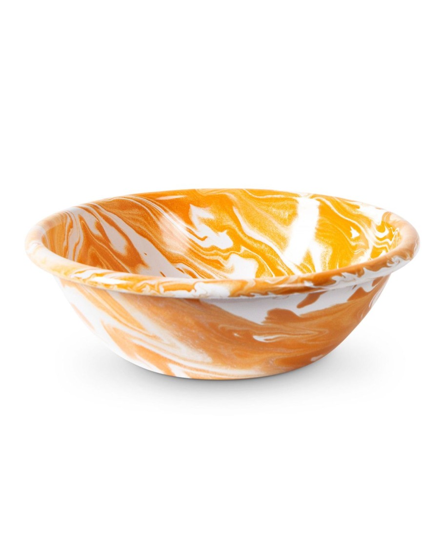 Homewares Kip&Co Enamelware | Golden Marble Enamel Pasta Bowl 2P Set