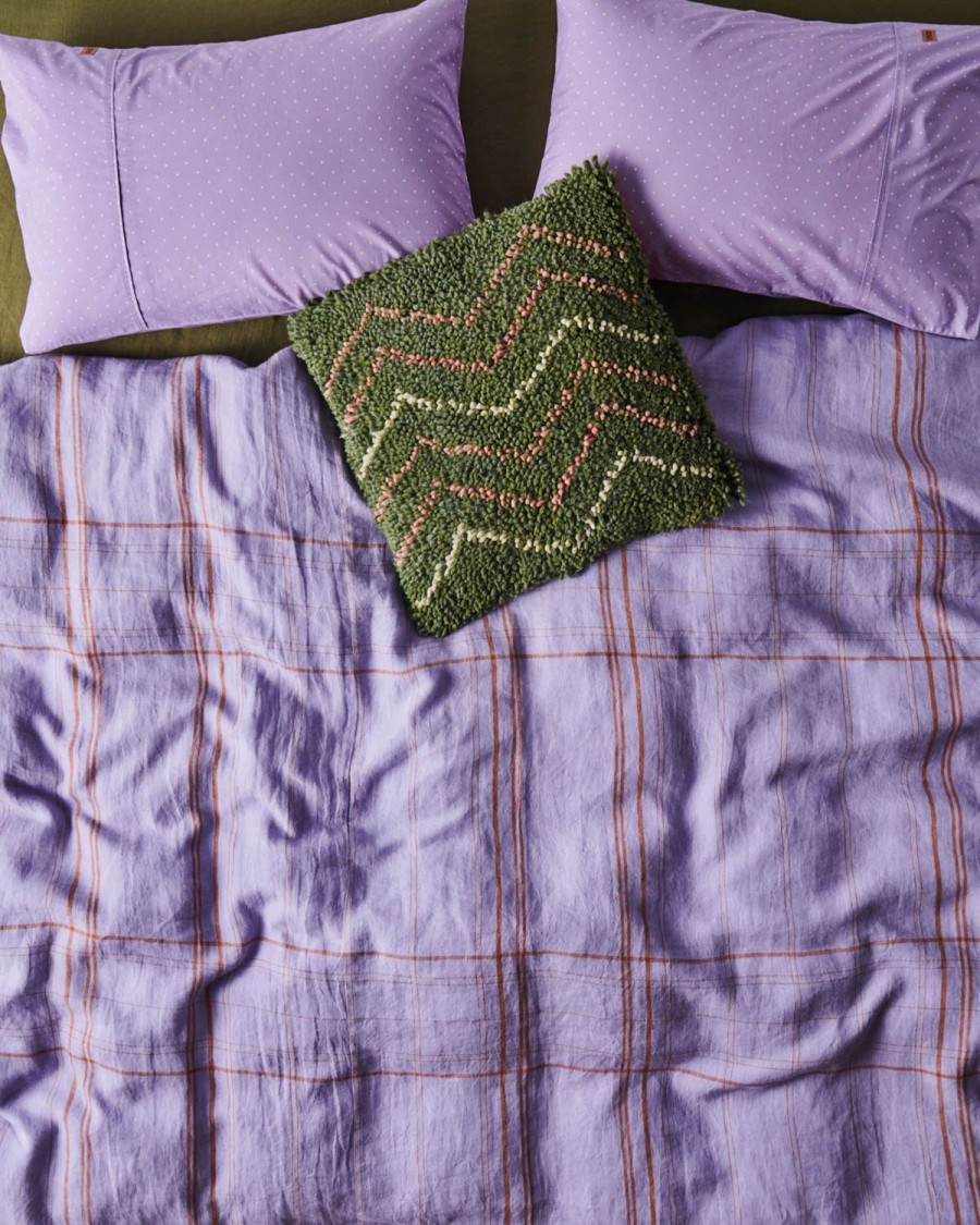 Homewares Kip&Co Cushions | Cactus Zig Zag Felted Wool Cushion