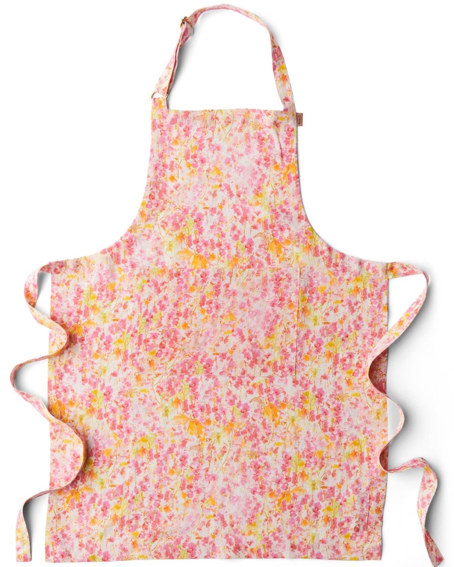 Homewares Kip&Co Aprons, Tea Towels & Mitts | Budding Blossom Linen Apron