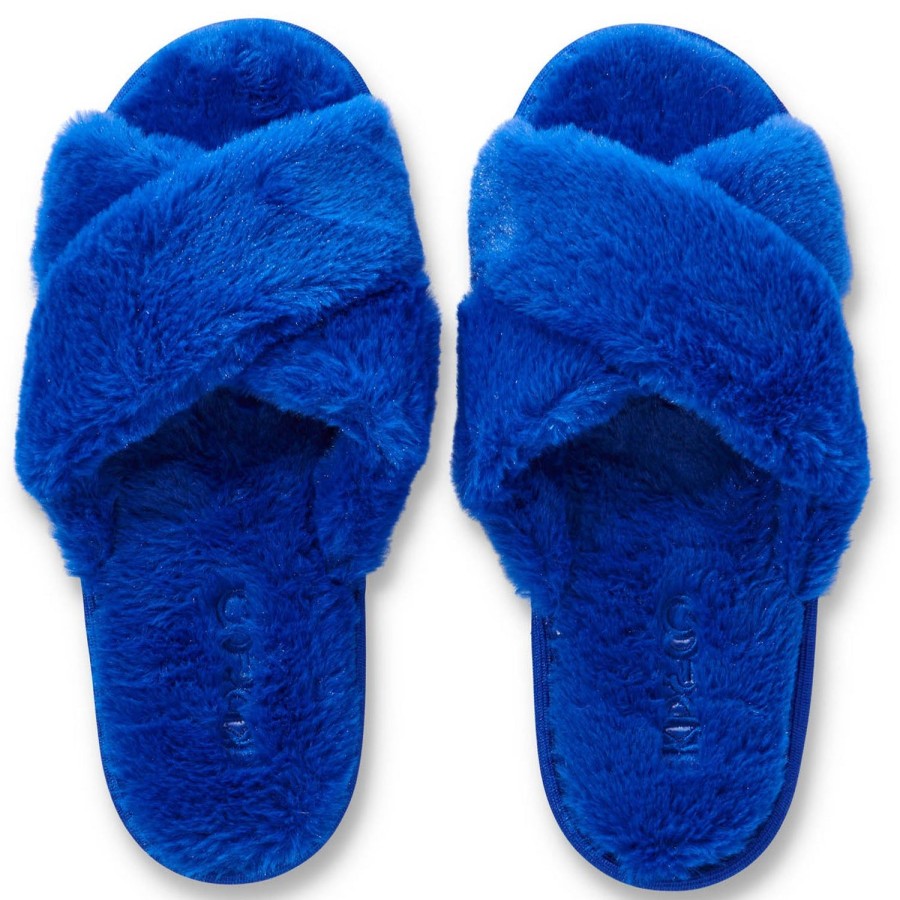 Apparel Kip&Co Adult Slippers & Boots | Dazzling Blue Adult Slippers