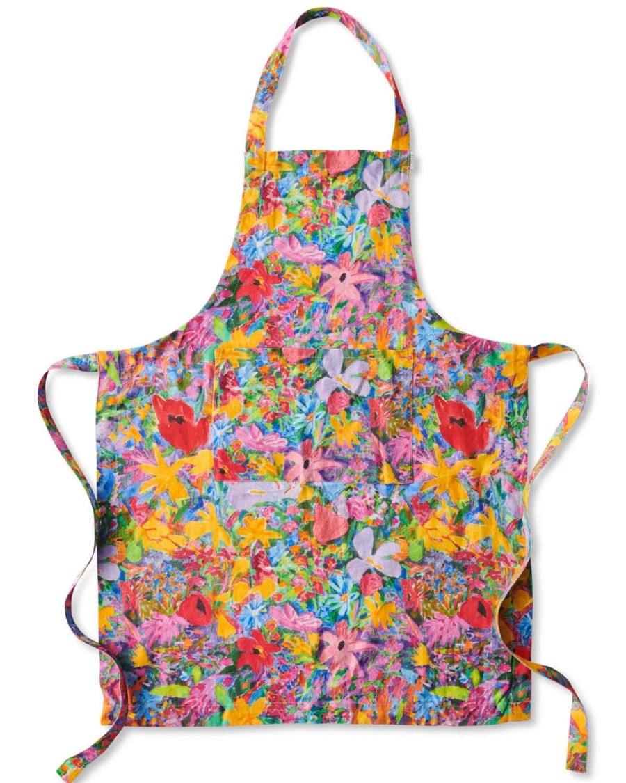 Homewares Kip&Co Aprons, Tea Towels & Mitts | Kip&Co X Ken Done Butterfly Dreams Linen Apron