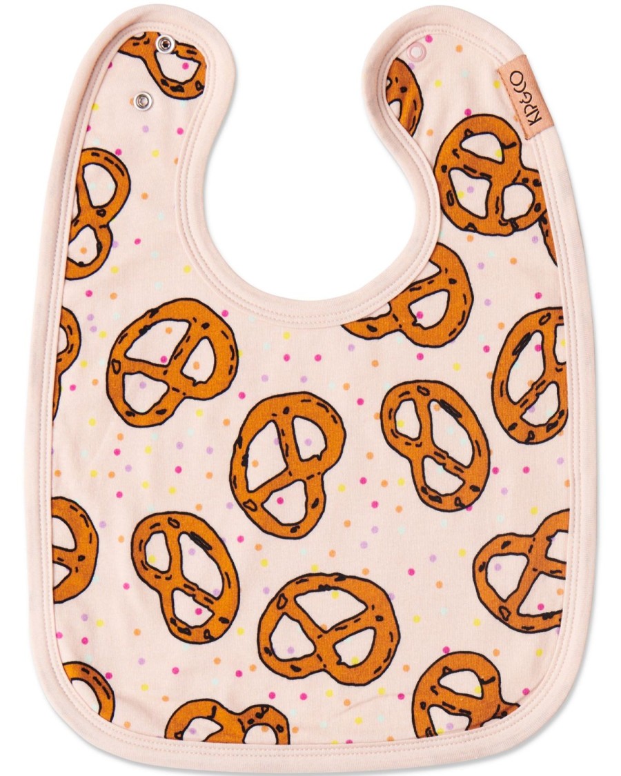 Baby Kip&Co | Pretzels Pink Organic Cotton Bib