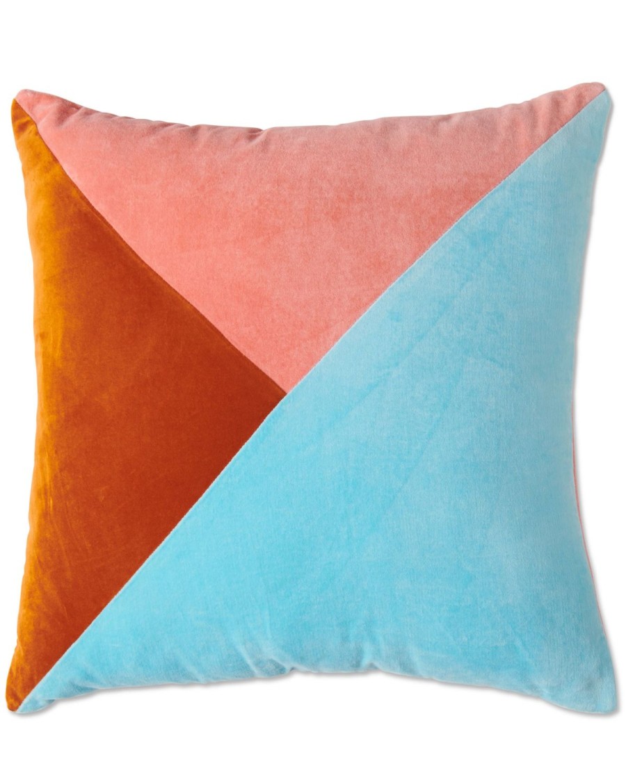 Homewares Kip&Co Cushions | Golden Days Panelled Velvet Cushion