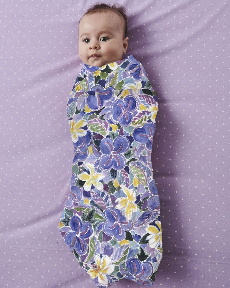 Bedding Kip&Co Swaddles | Kip&Co X Ken Done Frangipani Bamboo Swaddle