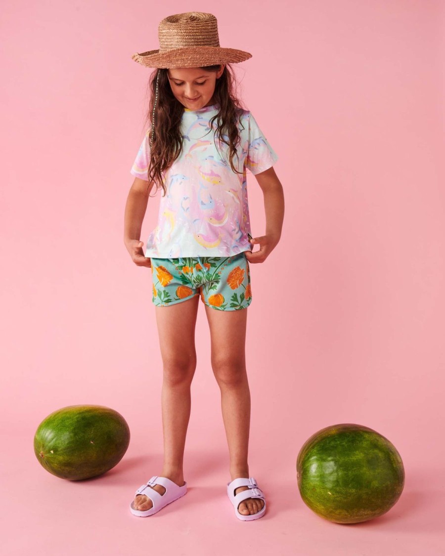 Apparel Kip&Co Bottoms | Perfect Posie Organic Cotton Jogger Short