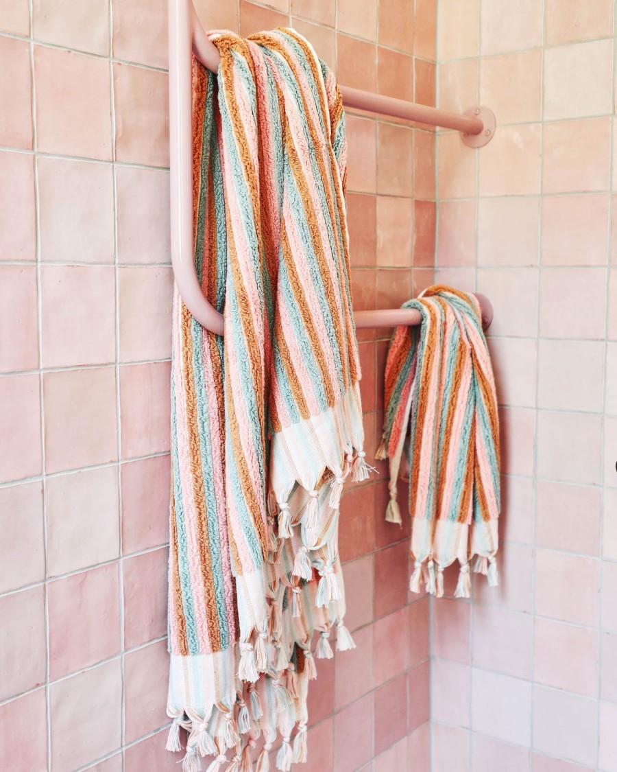 Homewares Kip&Co Towels | Morning Glory Stripe Turkish Hand Towel