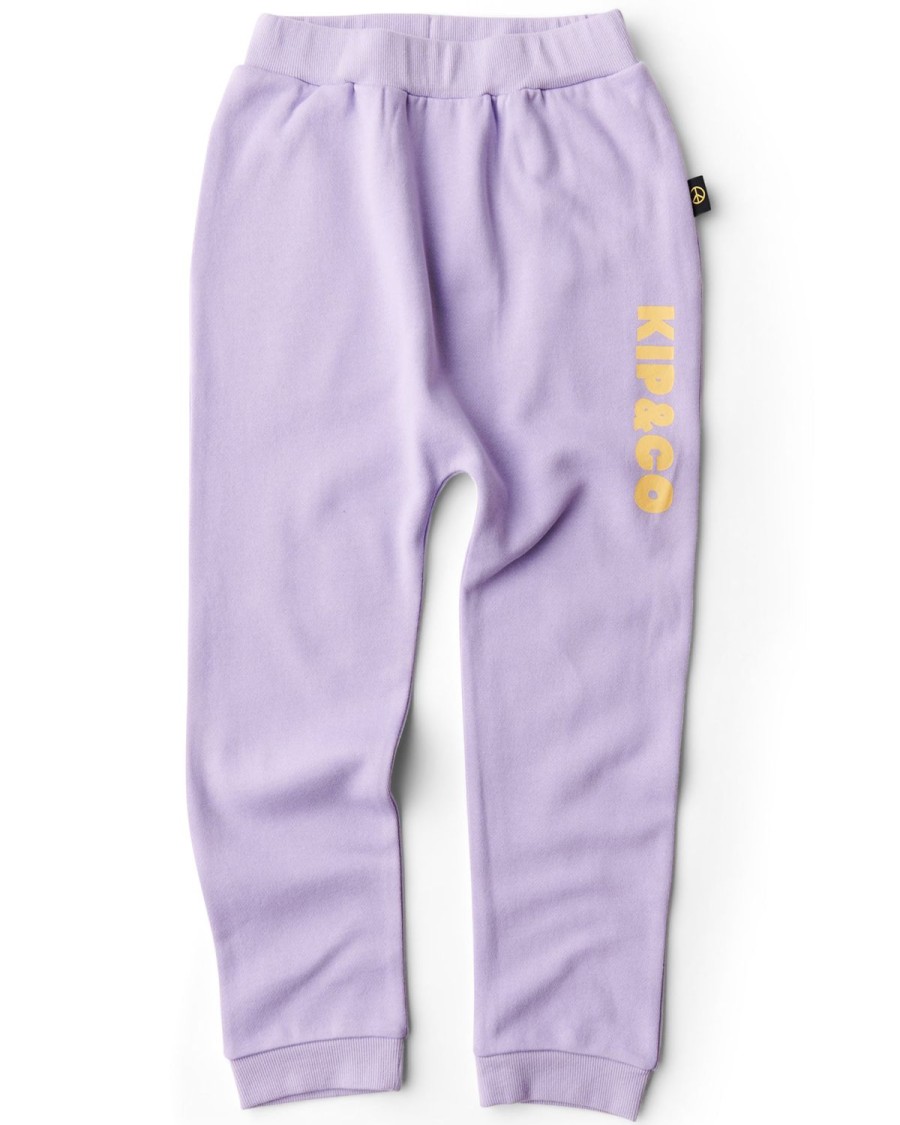 Apparel Kip&Co Bottoms | Lilac Sunshine Organic Cotton Track Pants