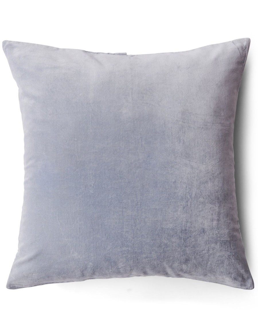 Bedding Kip&Co European Pillowcases | Fog Grey Velvet European Pillowcases