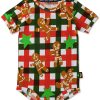 Apparel Kip&Co Rompers | Gingerbread Organic Short Sleeve Romper