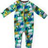 Apparel Kip&Co Baby Pjs | Can'T Bear It Organic Long Sleeve Zip Romper