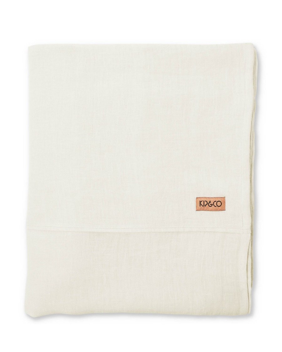 Bedding Kip&Co Flat Sheets | Cloud Dancer Linen Flat Sheet