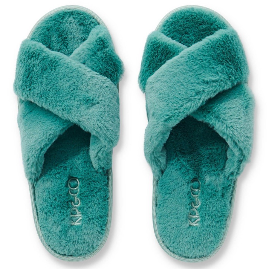 Apparel Kip&Co Adult Slippers & Boots | Jade Green Adult Slippers