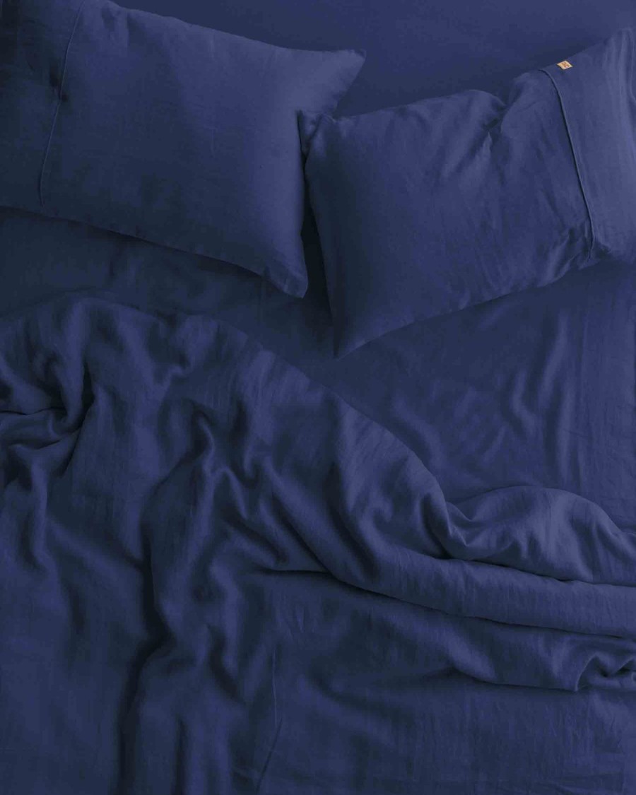 Bedding Kip&Co Flat Sheets | Indigo Linen Flat Sheet