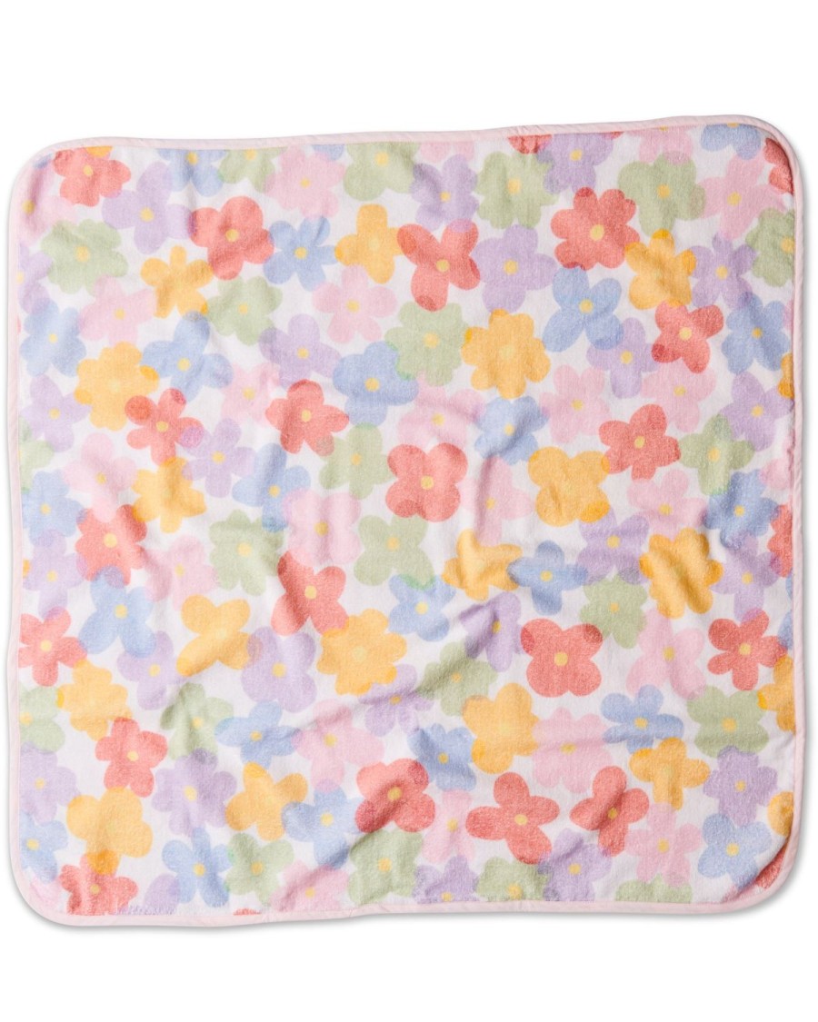 Baby Kip&Co Baby Towels | Paper Daisy Printed Terry Baby Towel