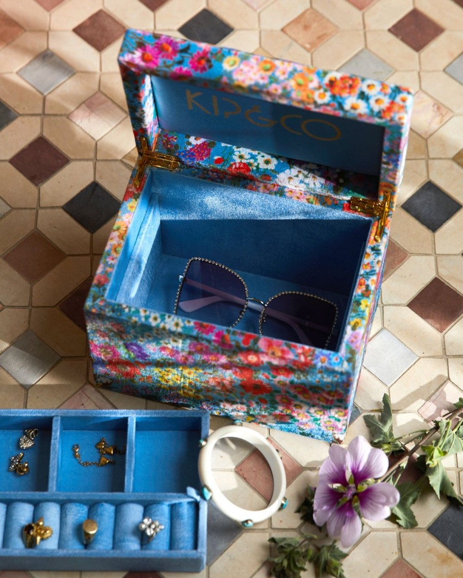 Homewares Kip&Co Jewellery Boxes | Forever Floral Large Velvet Jewellery Box