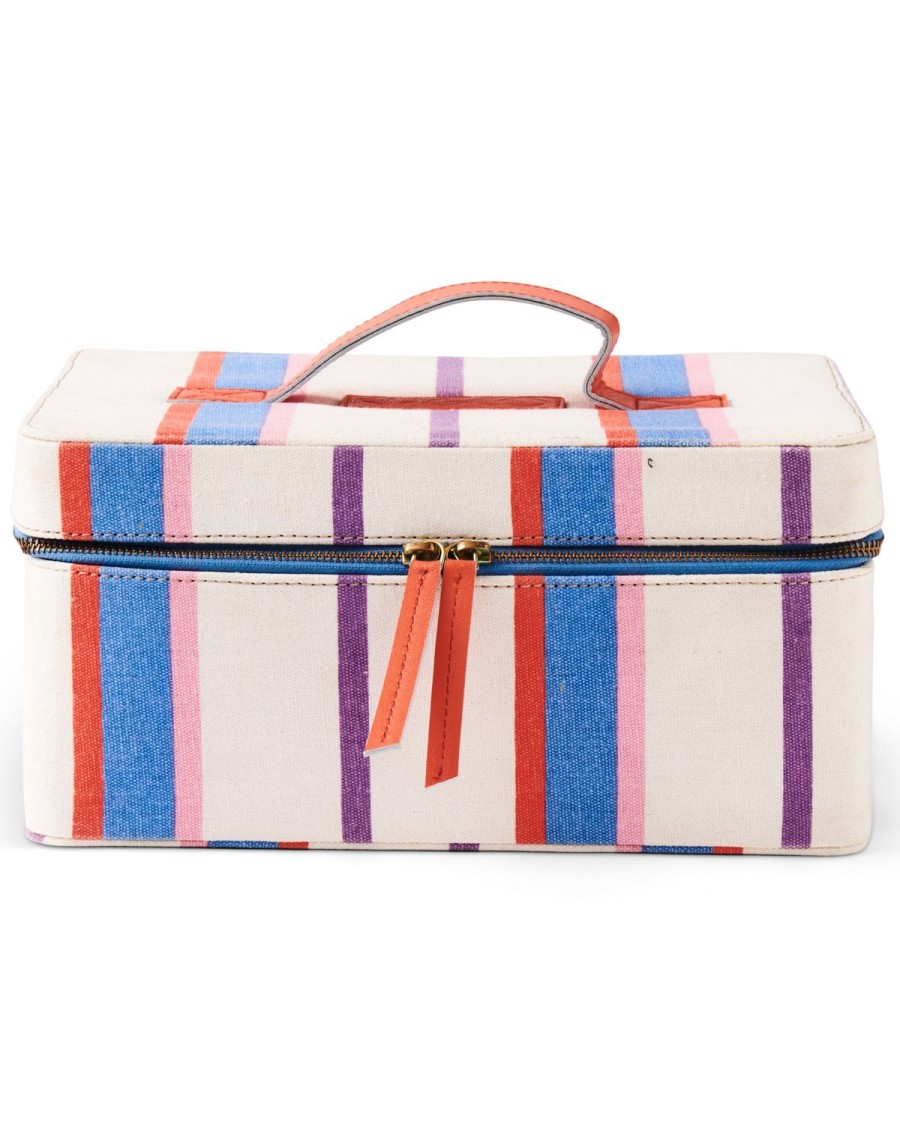 Homewares Kip&Co Toiletry Bags & Cases | Maldives Stripe Toiletry Case